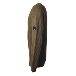 C.P. Company - Long Sleeve Crewneck Sweater - Green - Pullover - Luxury Exclusive Collection - Avvenice