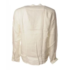 C.P. Company - Mandarin Collar Shirt - White - Luxury Exclusive Collection - Avvenice