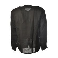 C.P. Company - Mandarin Collar Shirt - Blue - Luxury Exclusive Collection - Avvenice