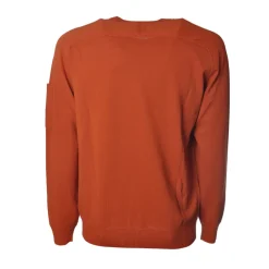 C.P. Company - Pullover Made of Cotton Crepe - Orange - Sweater - Luxury Exclusive Collection - Avvenice