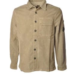 C.P. Company - Shirt With Front Pocket and Logo - Beige - Shirts - Luxury Exclusive Collection - Avvenice