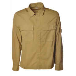 C.P. Company - Sports Shirt with Pockets - Sand - Luxury Exclusive Collection - Avvenice