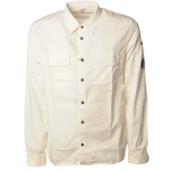 C.P. Company - Sports Shirt with Pockets And Logo - White - Shirts - Luxury Exclusive Collection - Avvenice