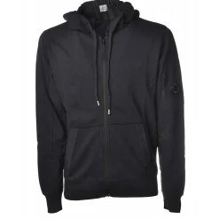 C.P. Company - Sweatshirt With Central Front Zip - Blue - Sweatshirt - Luxury Exclusive Collection - Avvenice