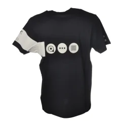 C.P. Company - T-Shirt with Contrast Print and Writings - Blue - Luxury Exclusive Collection - Avvenice