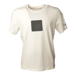 C.P. Company - T-Shirt with Rubberized Box - White - Sweater - Luxury Exclusive Collection - Avvenice