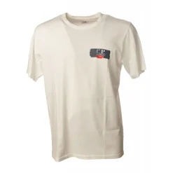 C.P. Company - T-Shirt with Side Print - White - Sweater - Luxury Exclusive Collection - Avvenice