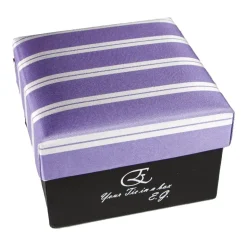 Cravates E.G. - Double Strip Tie - Lilac - Avvenice