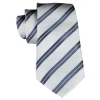 Cravates E.G. - Double Strip Tie - Mix of Gray and Ice Gray - Avvenice