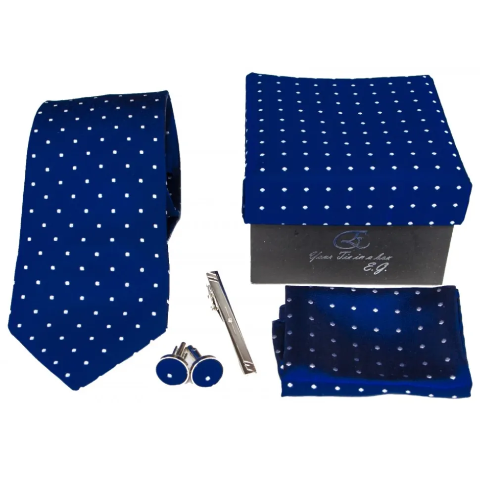 Cravates E.G. - Polka Dot Tie - Ultramarine - Avvenice