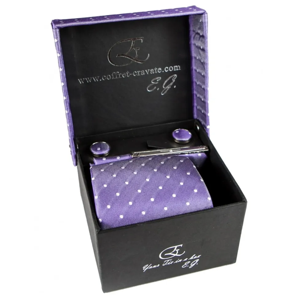 Cravates E.G. - Polka Dot Tie - Indigo - Avvenice