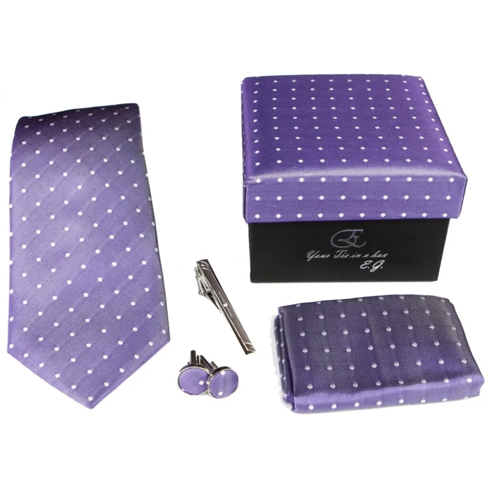 Cravates E.G. - Polka Dot Tie - Indigo - Avvenice