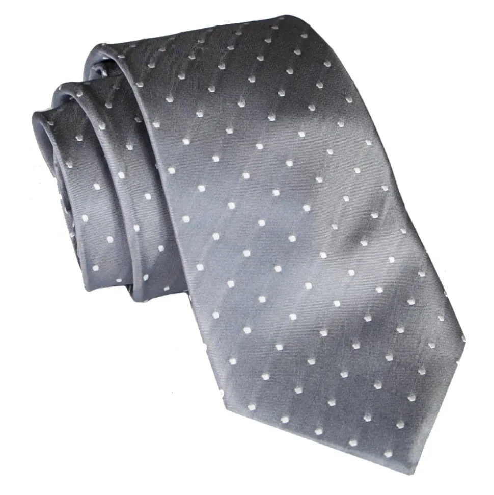 Cravates E.G. - Polka Dot Tie - Ice Gray - Avvenice