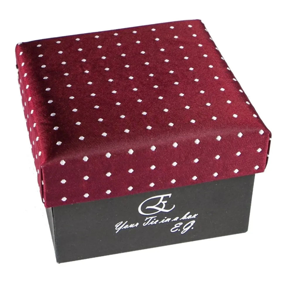 Cravates E.G. - Polka Dot Tie - Burgundy - Avvenice