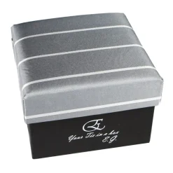 Cravates E.G. - Single Stripe Tie - Ice Gray - Avvenice