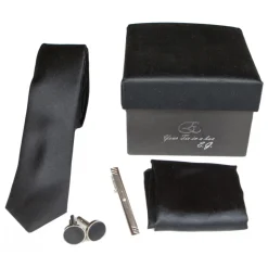 Cravates E.G. - Slim Tie - Black Ink - Avvenice