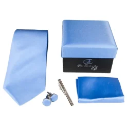 Cravates E.G. - Solid Satin Tie - Royal Blue - Avvenice