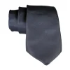 Cravates E.G. - Solid Satin Tie - Slate Gray - Avvenice