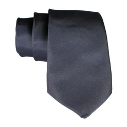 Cravates E.G. - Solid Satin Tie - Slate Gray - Avvenice