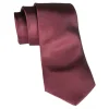 Cravates E.G. - Solid Satin Tie - Burgundy - Avvenice