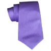 Cravates E.G. - Solid Square Pattern Tie - Violet - Avvenice
