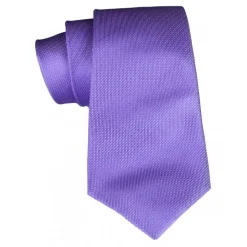Cravates E.G. - Solid Square Pattern Tie - Violet - Avvenice