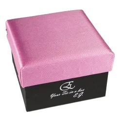 Cravates E.G. - Solid Square Pattern Tie - Warm Rose - Avvenice