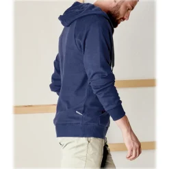 Cruna - Bel Air Sweatshirt in Cotton and Cashmere - 386 - Navy - Handmade in Italy - Luxury High Quality Sweatshirt - Avvenice