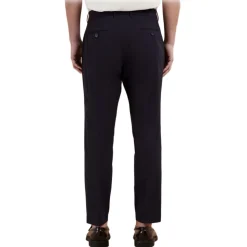 Cruna - Brera One Pince Trousers - 1527 - Night Blue - Handmade in Italy - Luxury High Quality Collection - Avvenice