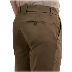 Cruna - Brera Trousers - 1501 - Green - Handmade in Italy - Luxury High Quality Collection - Avvenice