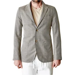 Cruna - Chelsea Linen Jacket - 556 - Terra - Handmade in Italy - Luxury High Quality Jacket - Avvenice
