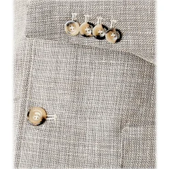 Cruna - Chelsea Linen Jacket - 556 - Terra - Handmade in Italy - Luxury High Quality Jacket - Avvenice