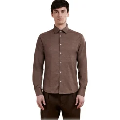 Cruna - Manhattan Shirt - 1526 - Chocolate - Handmade in Italy - Luxury High Quality Collection - Avvenice