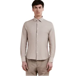 Cruna - Manhattan Shirt - 1526 - Sesame - Handmade in Italy - Luxury High Quality Collection - Avvenice