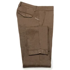 Cruna - Marais Trousers in Linen - 540 - Moro - Handmade in Italy - Luxury High Quality Pants - Avvenice