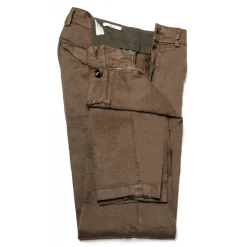 Cruna - Marais Trousers in Linen - 540 - Moro - Handmade in Italy - Luxury High Quality Pants - Avvenice