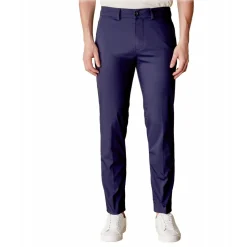 Cruna - Marais Trousers in Cotton - 566 - Navy - Handmade in Italy - Luxury High Quality Pants - Avvenice