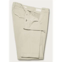 Cruna - Marais Trousers in Cotton Drill - 600 - White Rope - Handmade in Italy - Luxury High Quality Pants - Avvenice