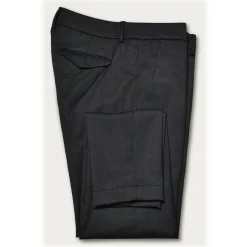 Cruna - Marais Trousers in Tech Wool - 648 - Night Blue - Handmade in Italy - Luxury High Quality Pants - Avvenice