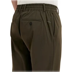 Cruna - Mitte Trousers - 0001 - Green - Handmade in Italy - Luxury High Quality Collection - Avvenice