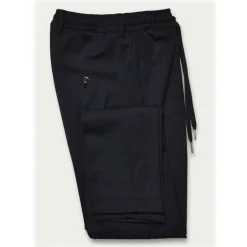 Cruna - Mitte Trousers in Tech Wool - 648 - Night Blue - Handmade in Italy - Luxury High Quality Pants - Avvenice