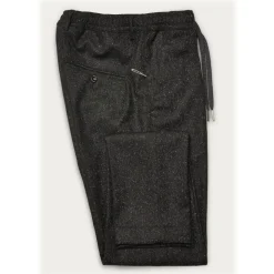 Cruna - Mitte Trousers in Naps Wool - 634 - Slate - Handmade in Italy - Luxury High Quality Pants - Avvenice