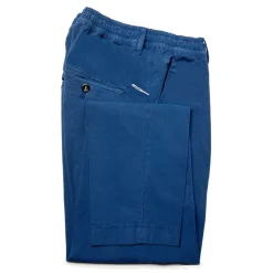 Cruna - Mitte Trousers in Cotton - 511 - Royal - Handmade in Italy - Luxury High Quality Pants - Avvenice