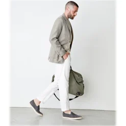 Cruna - Mitte Trousers in Cotton - 511 - Off White - Handmade in Italy - Luxury High Quality Pants - Avvenice