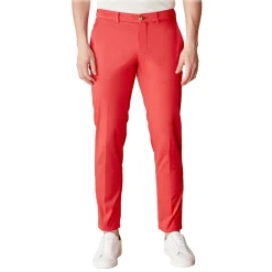 Cruna - New Town Trousers in Cotton - 520 - Red - Handmade in Italy - Luxury High Quality Pants - Avvenice