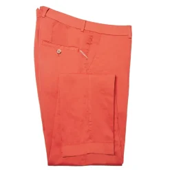 Cruna - New Town Trousers in Cotton - 520 - Red - Handmade in Italy - Luxury High Quality Pants - Avvenice