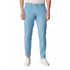 Cruna - New Town Trousers in Cotton - 520 - Light Blue - Handmade in Italy - Luxury High Quality Pants - Avvenice
