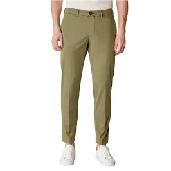 Cruna - New Town Trousers in Cotton - 522 - Army - Handmade in Italy - Luxury High Quality Pants - Avvenice