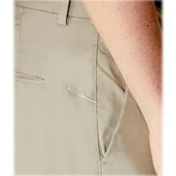 Cruna - New Town Trousers in Cotton - 520 - Green - Handmade in Italy - Luxury High Quality Pants - Avvenice