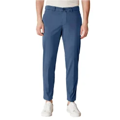 Cruna - New Town Trousers in Cotton - 520 - Avio - Handmade in Italy - Luxury High Quality Pants - Avvenice